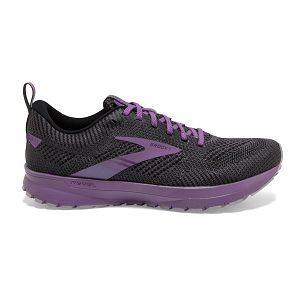 Brooks Revel 5 Road Running Shoes - Womens, Grey/Purple | IE-YSE678032